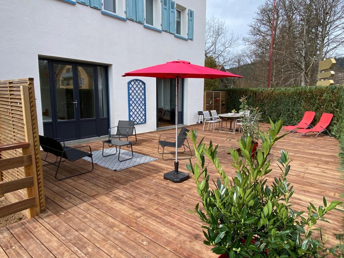 Les 4 Flocons, Avec Piscine Exterieure Chauffee A 100M Du Lac Et Du Centre , Wifi, Parking, Sauna Gérardmer Kültér fotó
